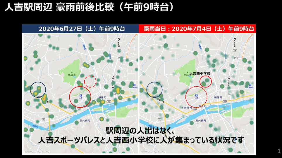 熊本赤十字病院へ提供した避難状況の解析
