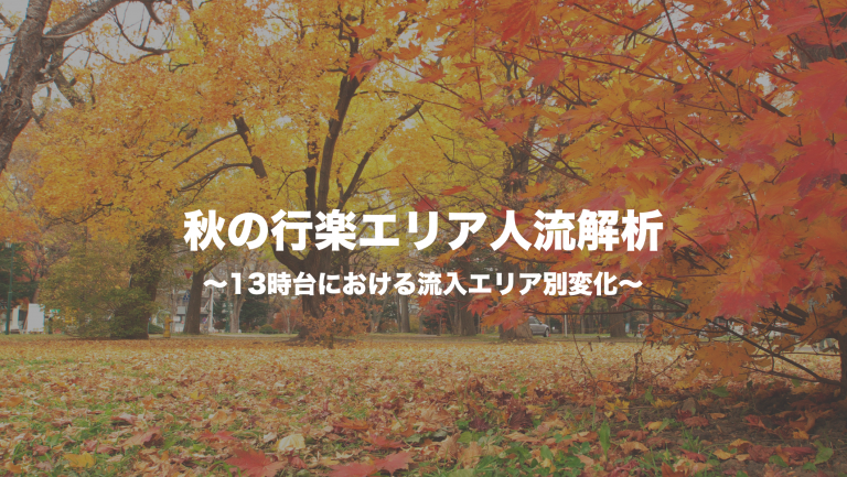 秋の行楽エリア人流解析